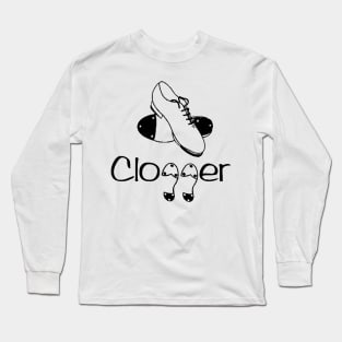 Clogger Shoes BLk Long Sleeve T-Shirt